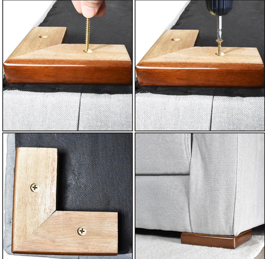 Wooden Bed Riser 1 inch Sofa Risers for Furniture