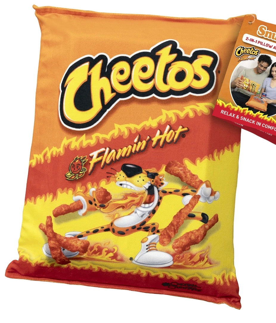 Snuggie Flaming Hot Cheetos 2-in-1 Pillow and Snack Tray