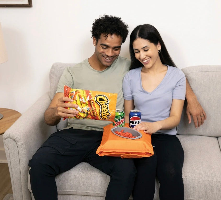 Snuggie Flaming Hot Cheetos 2-in-1 Pillow and Snack Tray