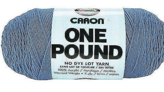 Caron One Pound Acrylic Yarn - 1 lb, 4-Ply, Azure