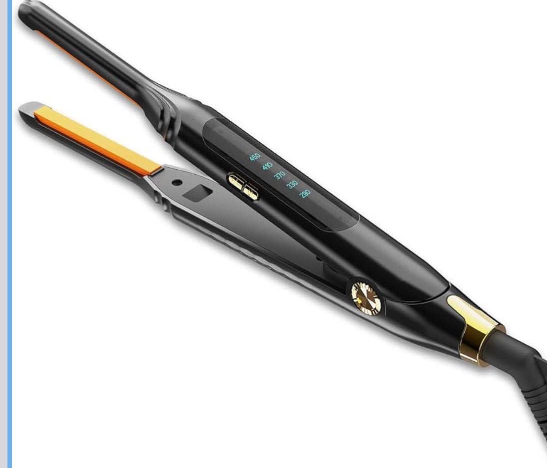 Pencil Flat Iron 3/10" Small Flat Irons for Short Hair,Pixie Cut & Bangs