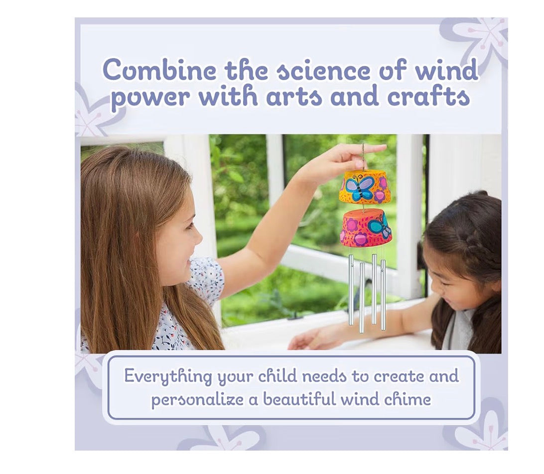 4M Make A Wind Chime Kit - Construct & Paint A Wind Powered Musical Chime DIY