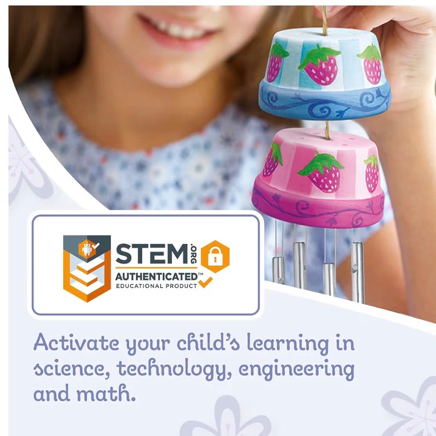 4M Make A Wind Chime Kit - Construct & Paint A Wind Powered Musical Chime DIY