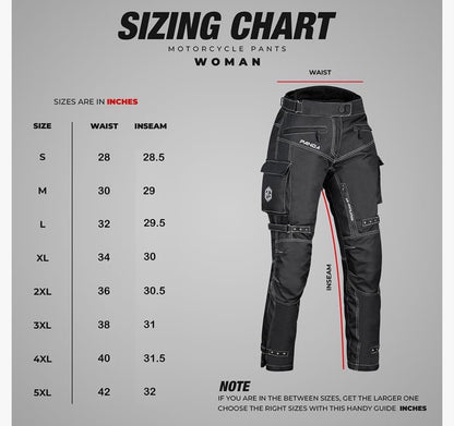 PANDA CYCLE GEAR Motorcycle Pants for Women