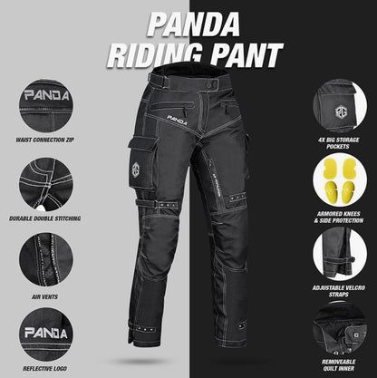 PANDA CYCLE GEAR Motorcycle Pants for Women