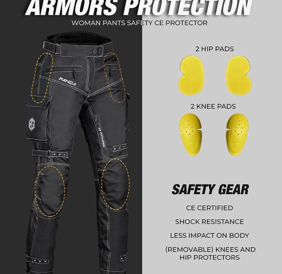 PANDA CYCLE GEAR Motorcycle Pants for Women