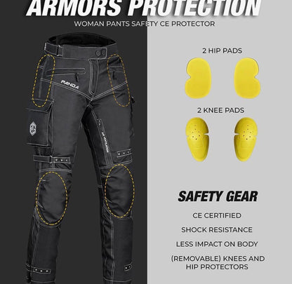PANDA CYCLE GEAR Motorcycle Pants for Women