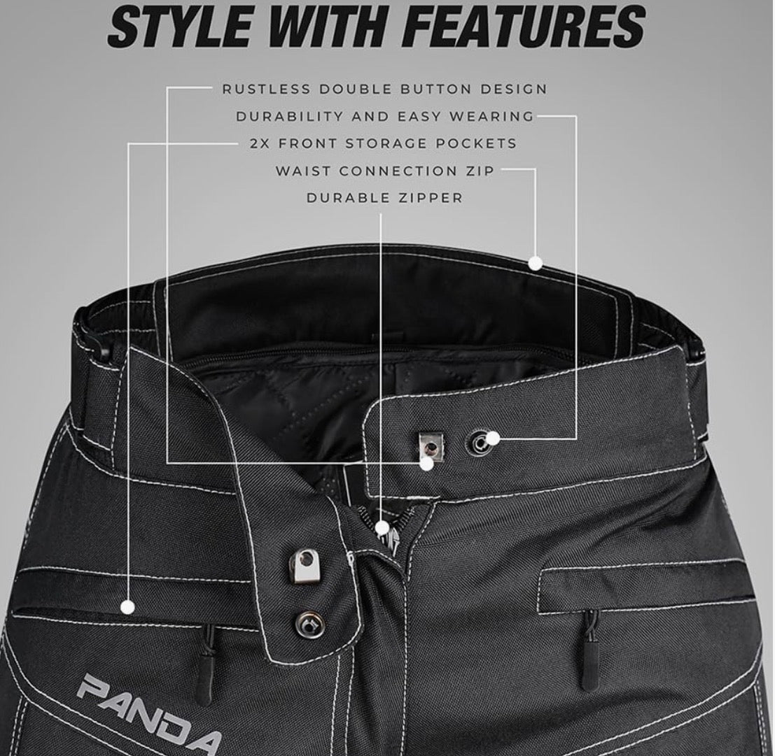PANDA CYCLE GEAR Motorcycle Pants for Women