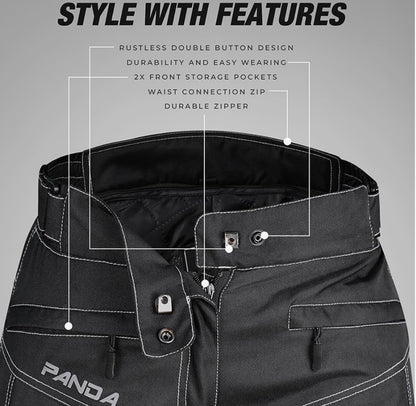 PANDA CYCLE GEAR Motorcycle Pants for Women