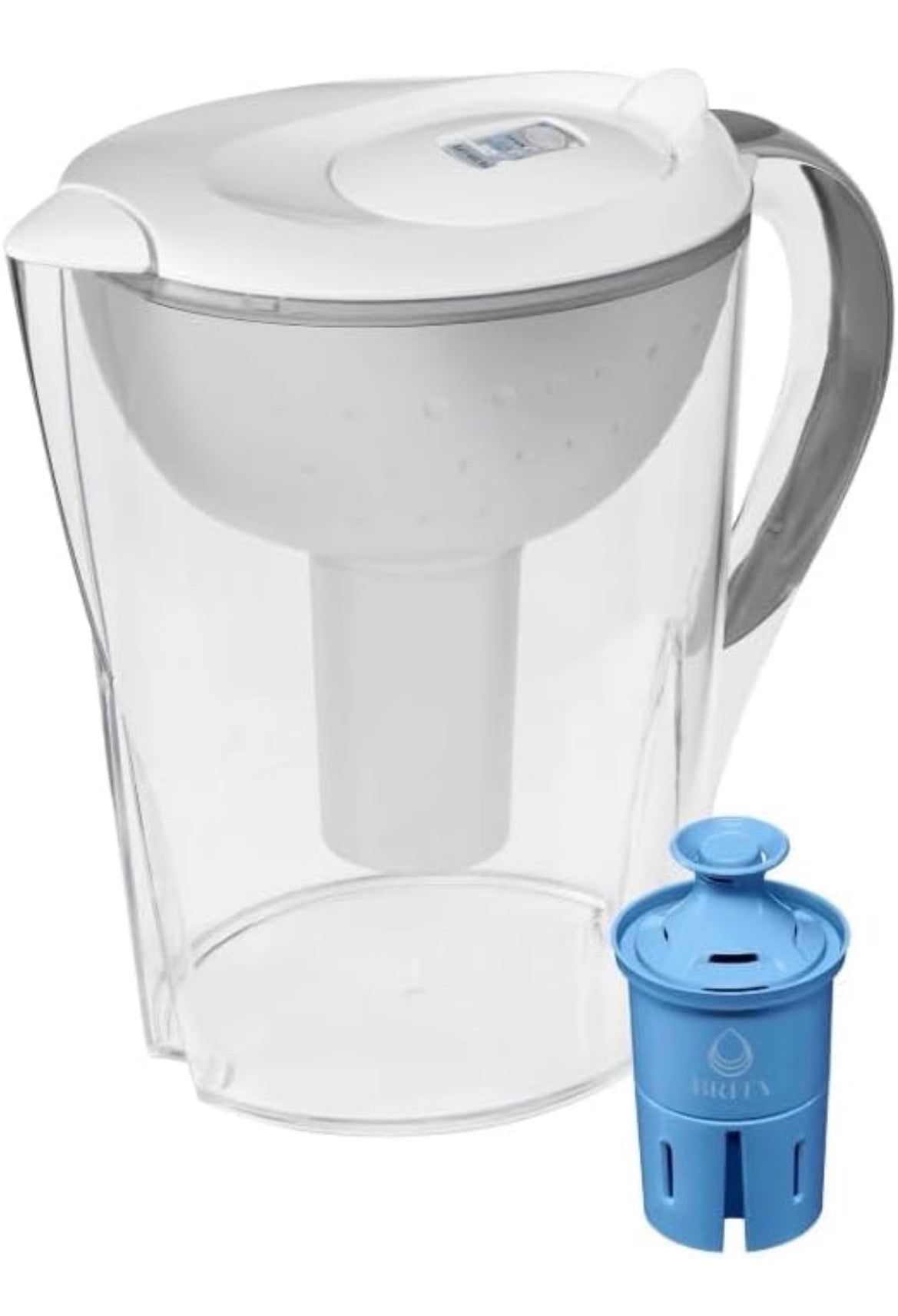 Brita Large 10 Cup Pacifica White Water Filter Pitcher withFilter