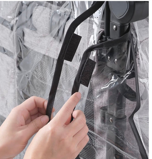 Rain Cover (stroller, wagon) Compatible with WONDERFOLD W4, Waterproof, Windproof,
