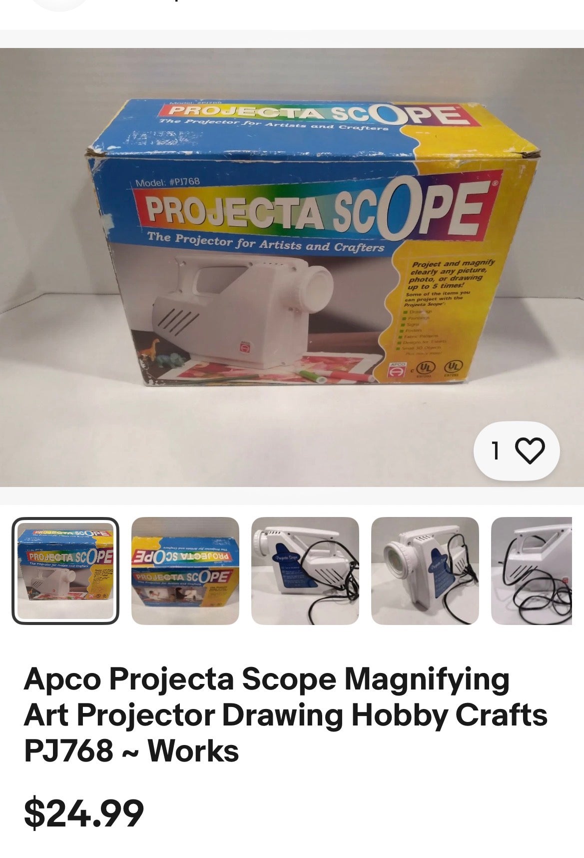 Apco Projecta Scope Magnifying Art Projector
