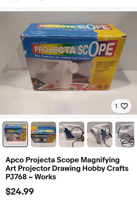 Apco Projecta Scope Magnifying Art Projector