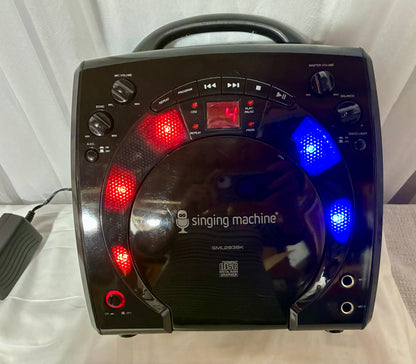 The Singing Machine  CD Karaoke Machine W Disco Light