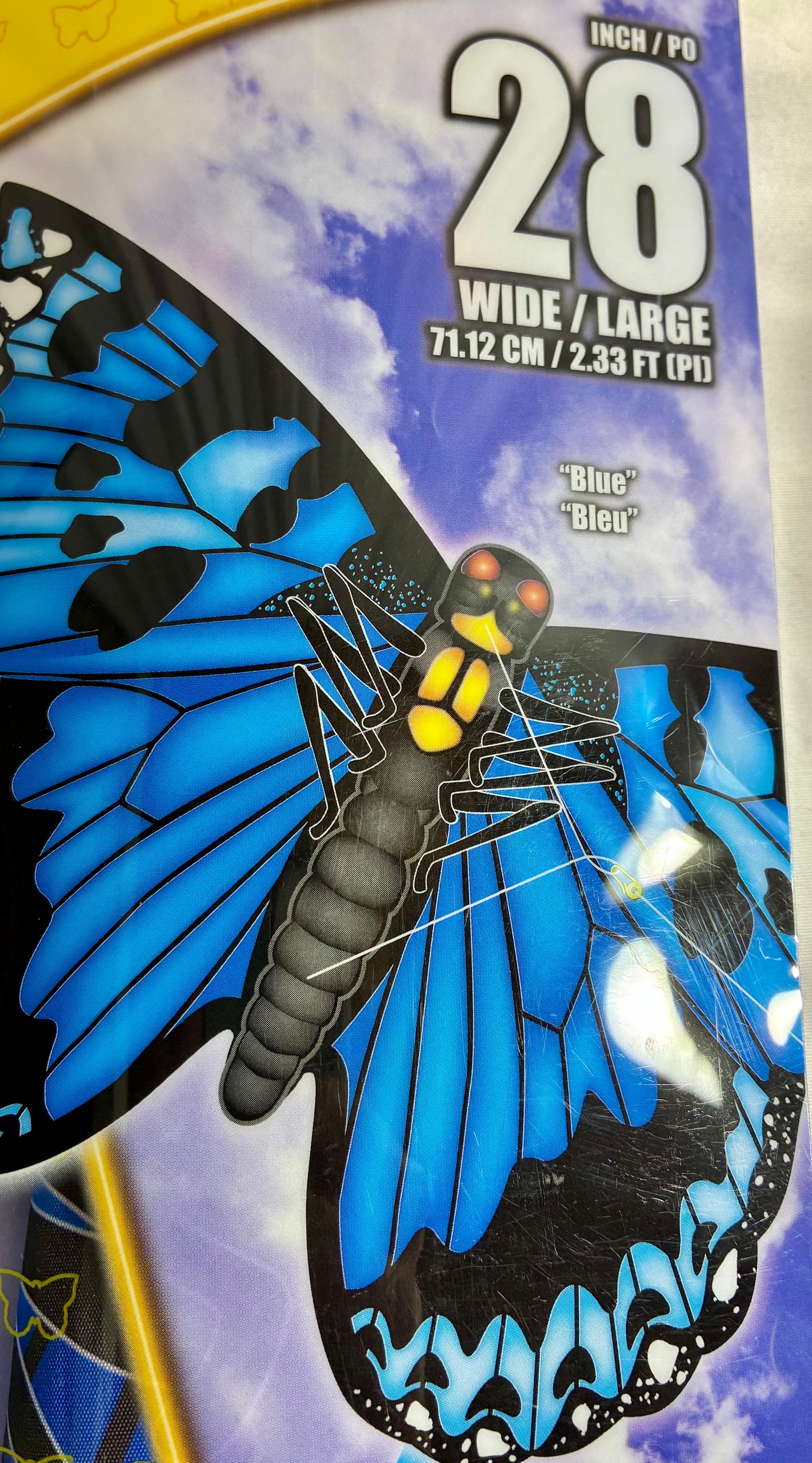 X Kites Nylon Butterfly Blue @ 33 meters spool