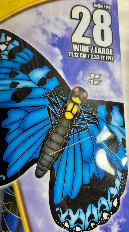 X Kites Nylon Butterfly Blue @ 33 meters spool