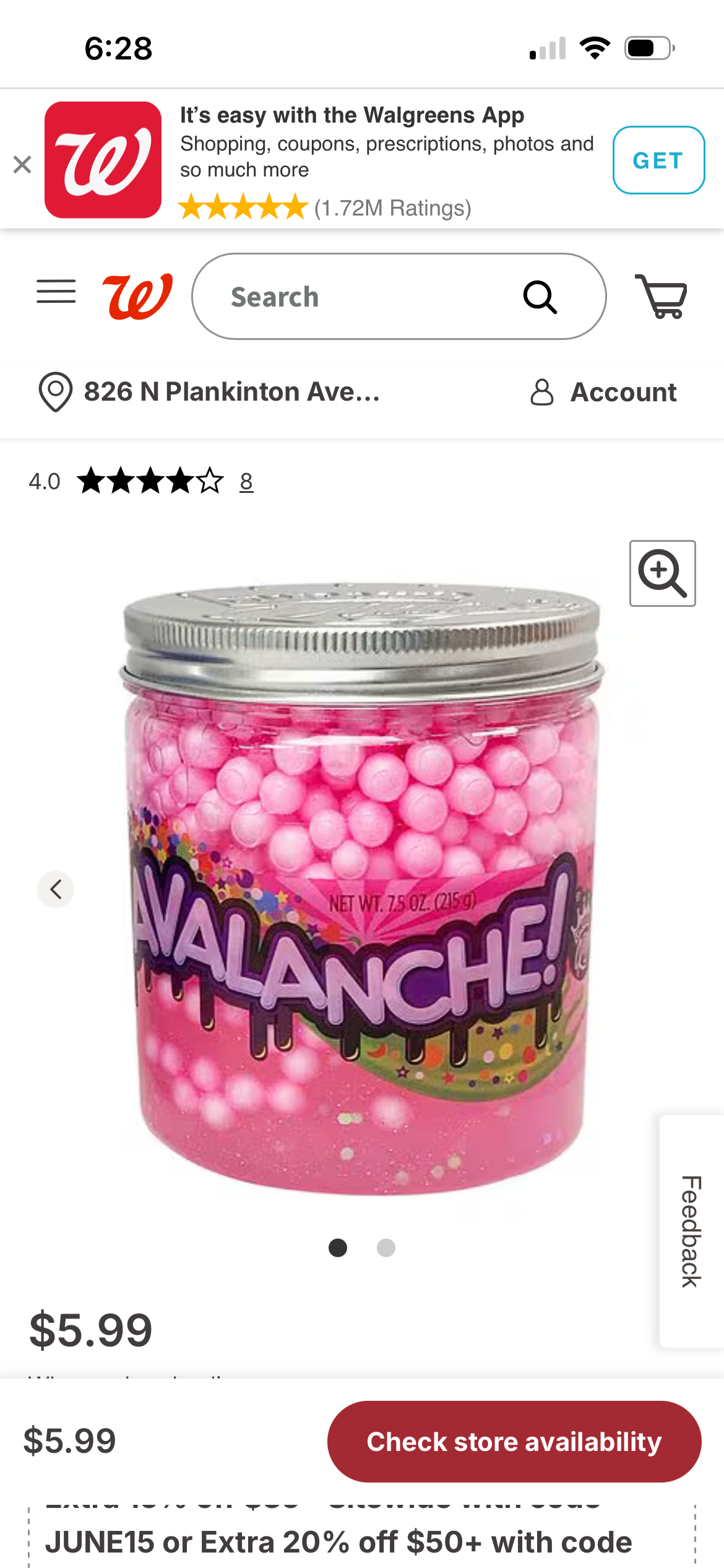 Compound Kings Avalanche scented butter slime.