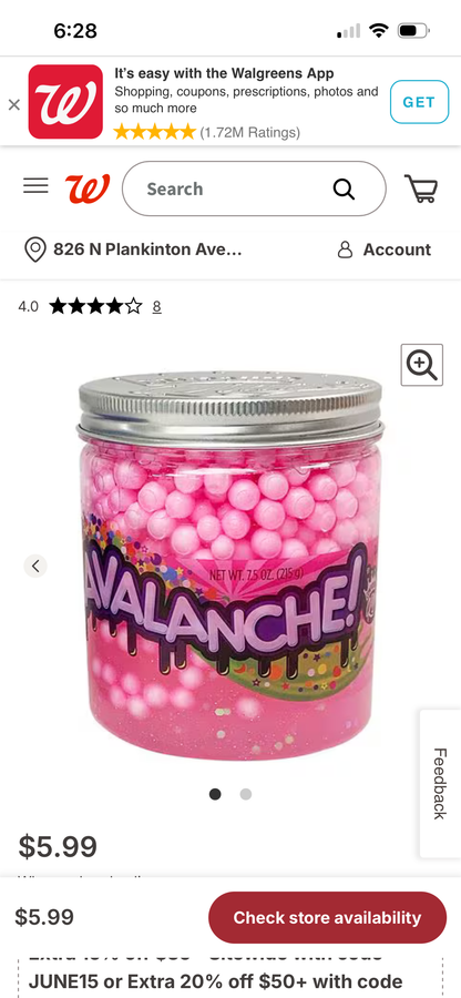 Compound Kings Avalanche scented butter slime.
