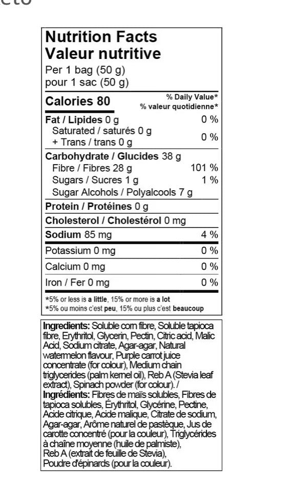 Gummy Candy, Watermelon Slices, 6 Bags, 1.76 oz Each, of Kiss My Keto