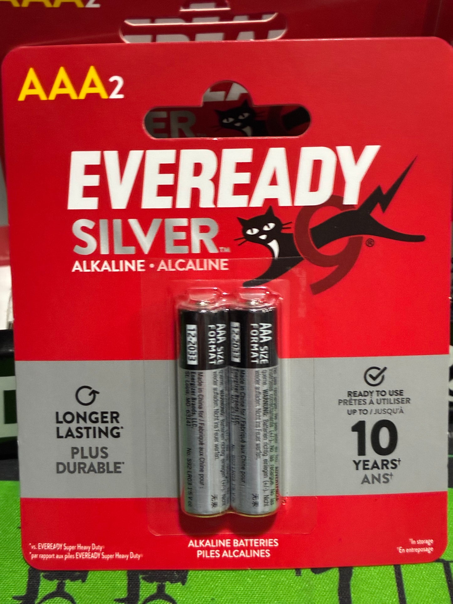 2-pack of Eveready Silver Alkaline AAA