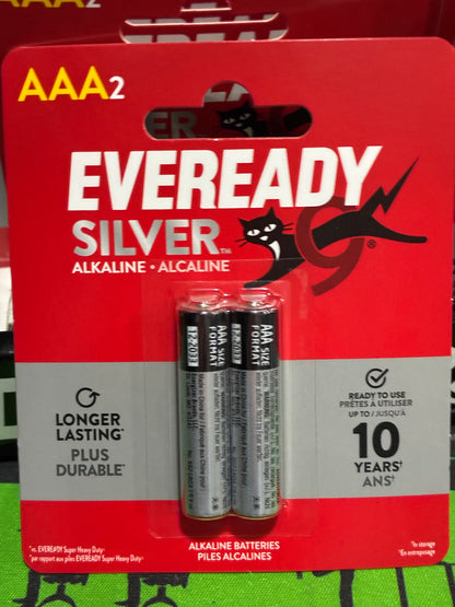 2-pack of Eveready Silver Alkaline AAA