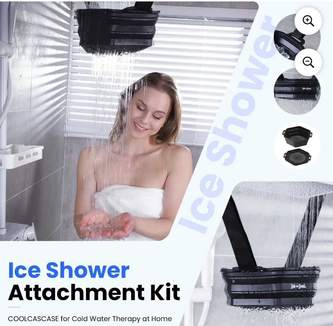 Bob and Brad Ice Bath Tub & Cold Shower Chiller Combo