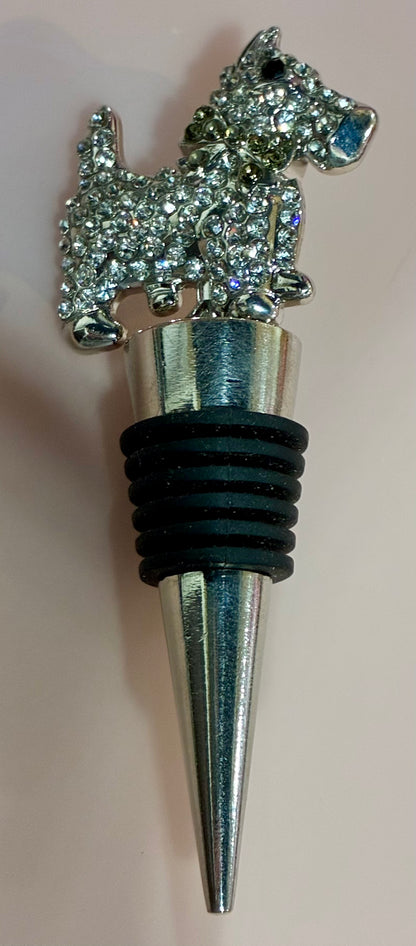 Crystal Dog Shaped Wine Stopper