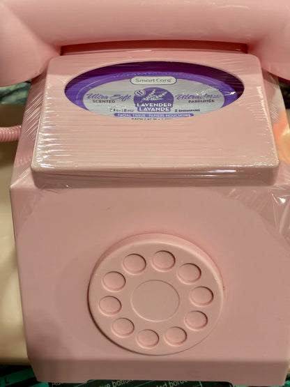 Pink Rotary Phone Tissue Box Holder Retro Cover
