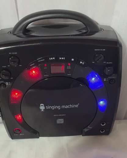 The Singing Machine  CD Karaoke Machine W Disco Light